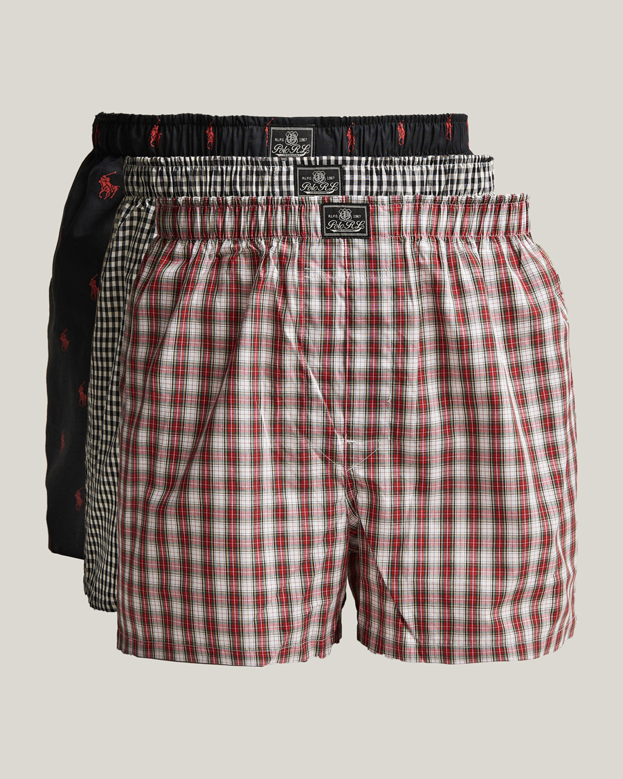 Hombres | Ropa interior y calcetines | Polo Ralph Lauren | 3-Pack Woven Boxer Multi