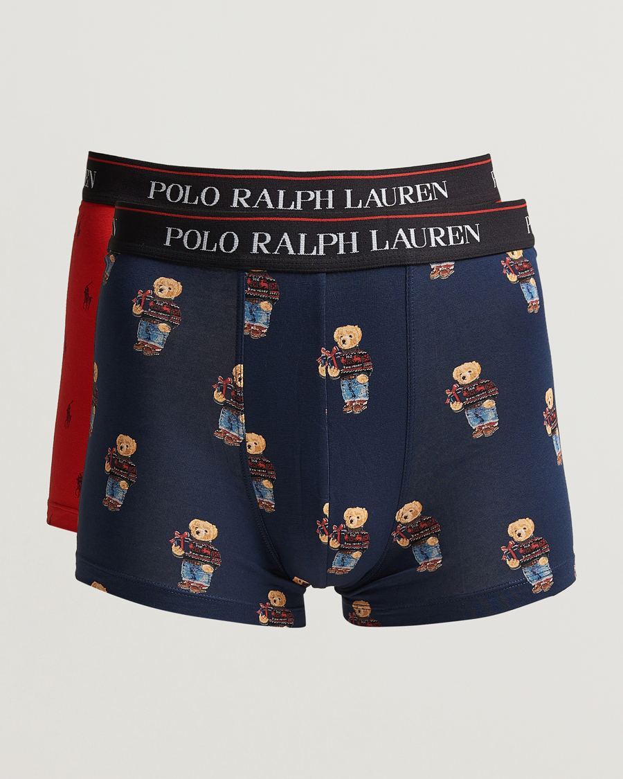 Hombres | Ropa interior y calcetines | Polo Ralph Lauren | 2-Pack Holiday Gift Box Set Trunk Red/Navy