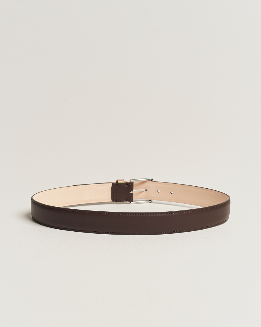 Hombres | Paul Smith Leather Stripe Belt Brown | Paul Smith | Leather Stripe Belt Brown