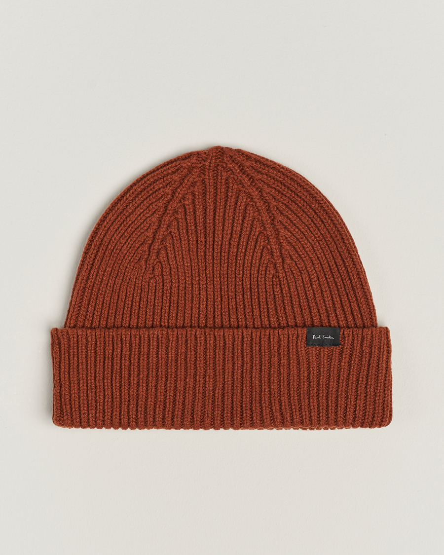 Hombres | Paul Smith Cashmere Beanie Orange | Paul Smith | Cashmere Beanie Orange