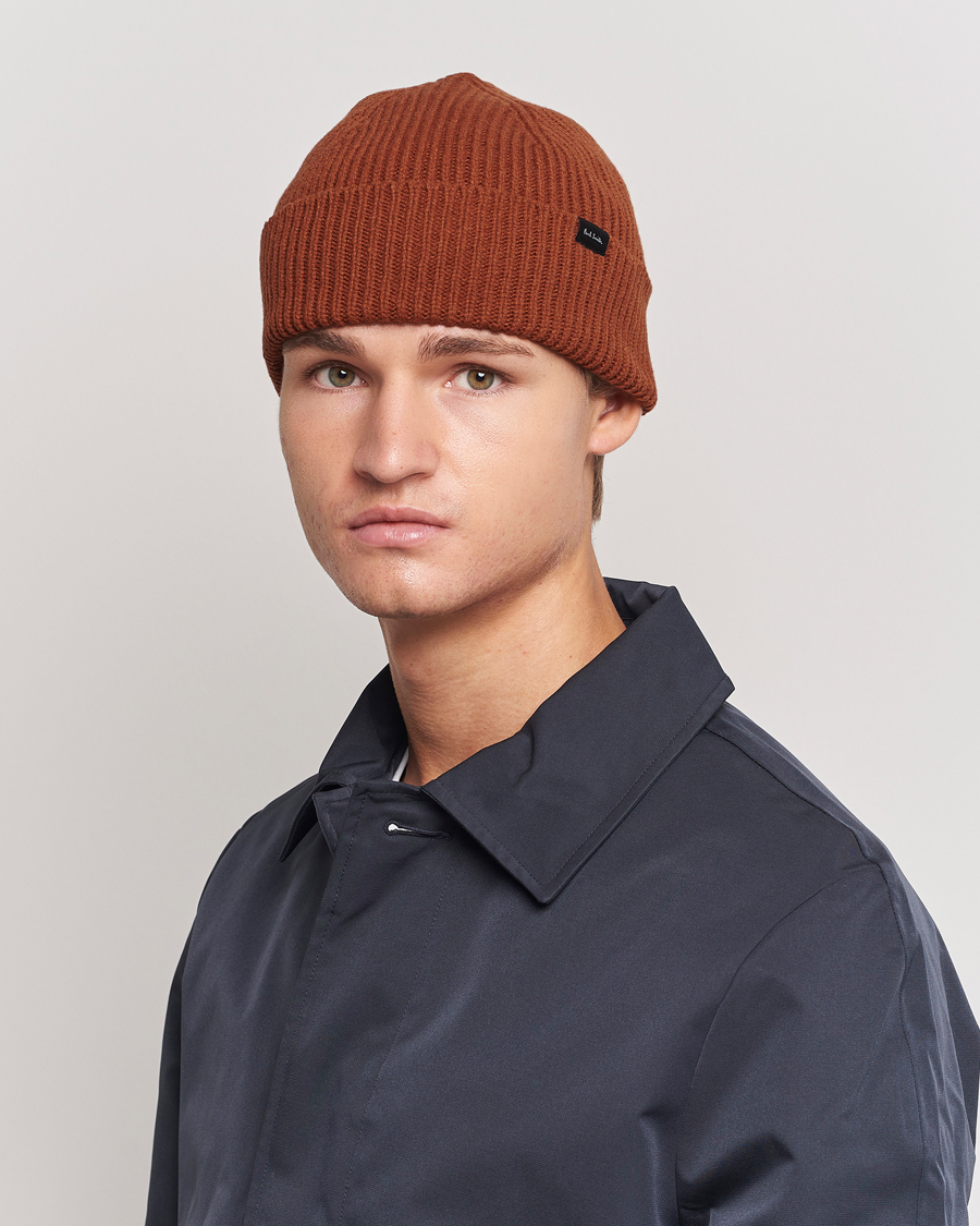 Hombres | Paul Smith Cashmere Beanie Orange | Paul Smith | Cashmere Beanie Orange