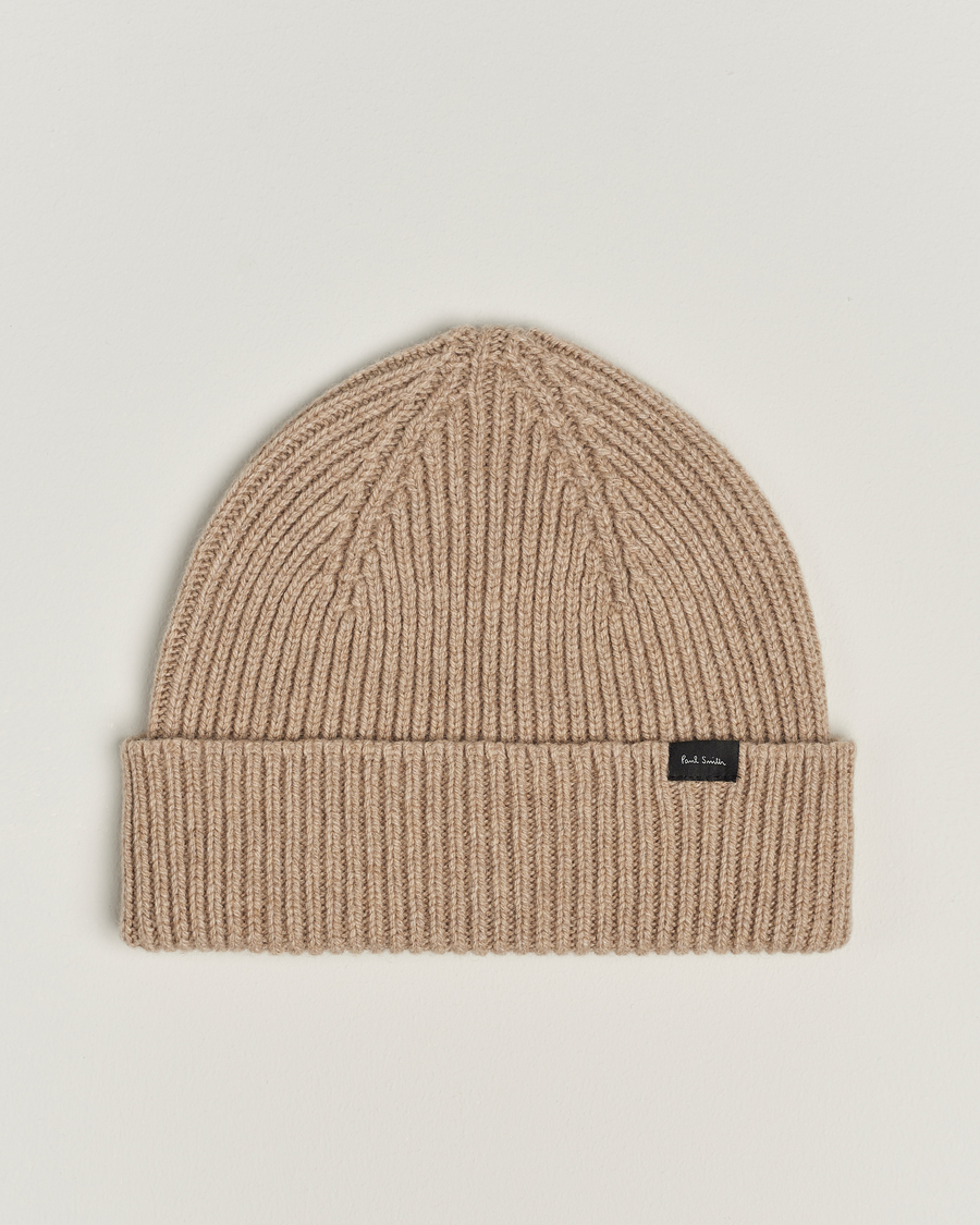 Hombres | Paul Smith Cashmere Beanie Beige | Paul Smith | Cashmere Beanie Beige