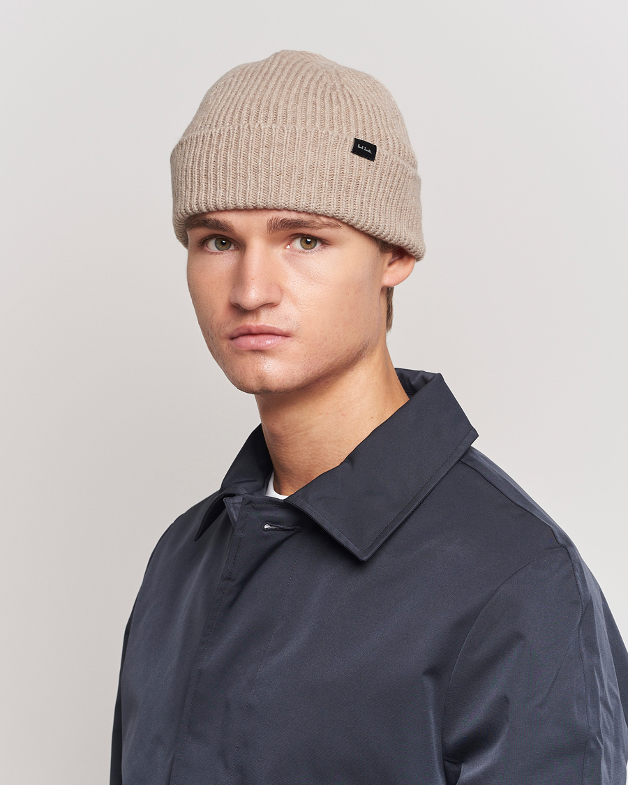 Hombres | Paul Smith Cashmere Beanie Beige | Paul Smith | Cashmere Beanie Beige