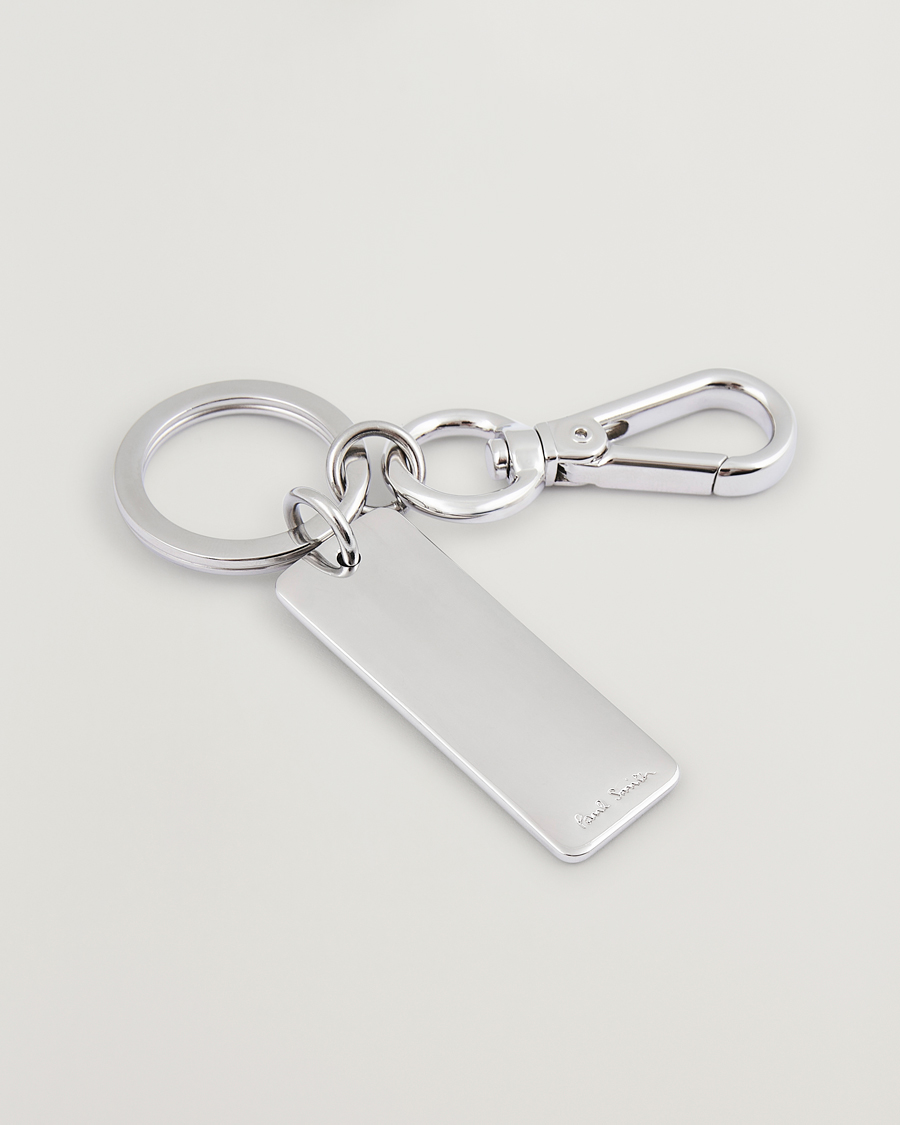 Hombres |  | Paul Smith | Signature Stripe Keyring Silver