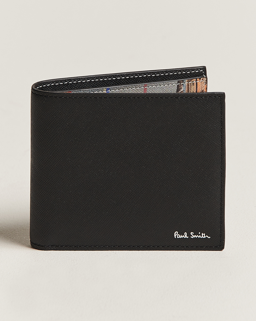 Hombres | Paul Smith Leather Mini Billfold Black | Paul Smith | Leather Mini Billfold Black