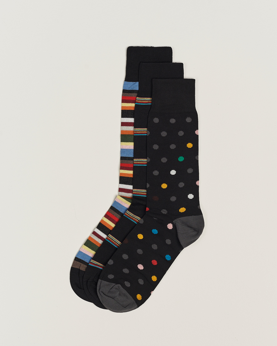 Hombres | Ropa interior y calcetines | Paul Smith | 3-Pack Signature Tipping Socks Multi