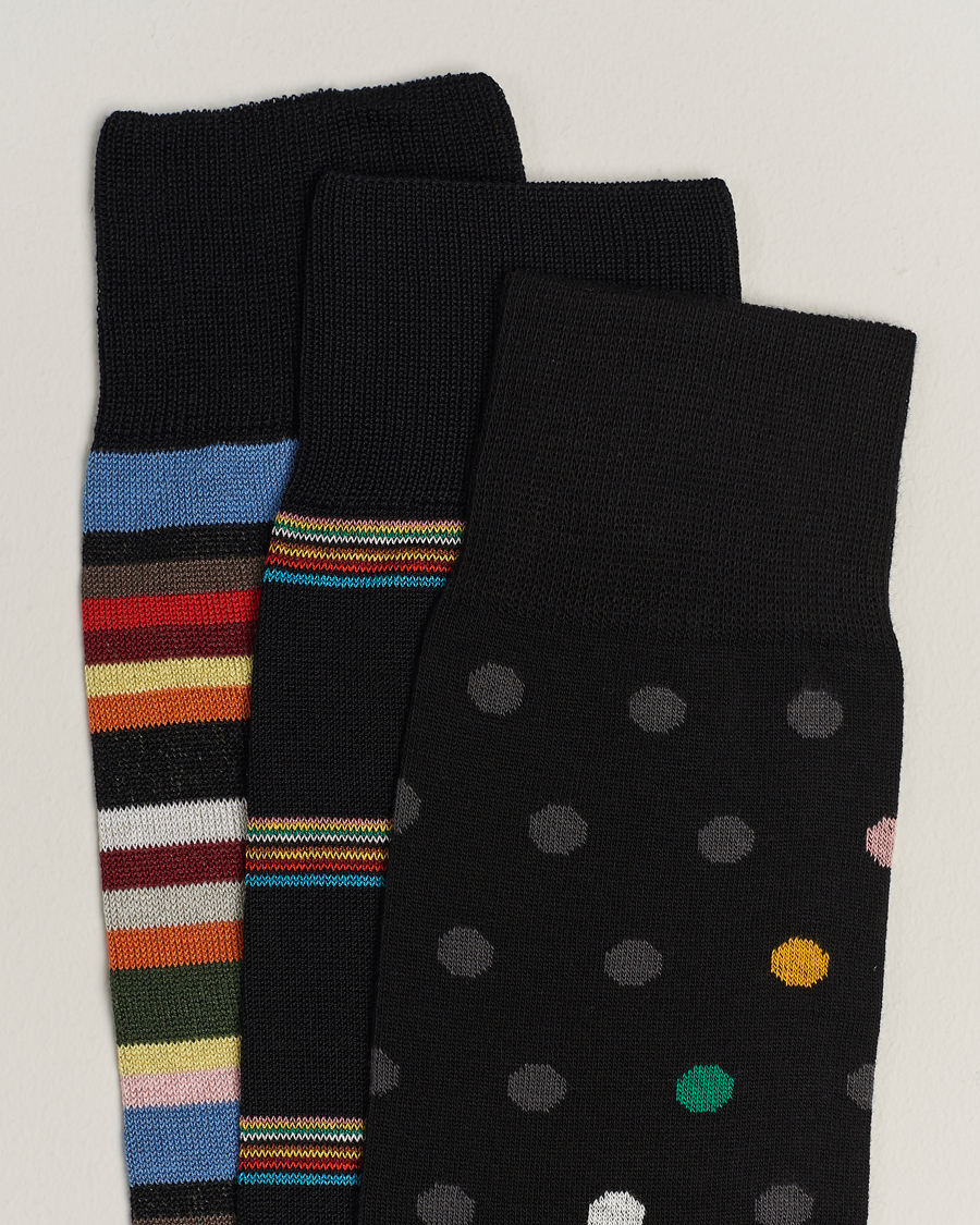 Hombres |  | Paul Smith | 3-Pack Signature Tipping Socks Multi