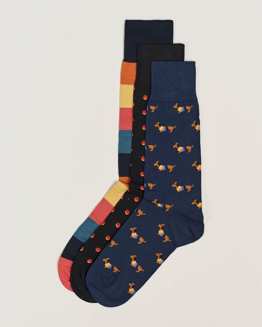 Hombres | Ropa interior y calcetines | Paul Smith | 3-Pack Novelty Mix Socks Multi