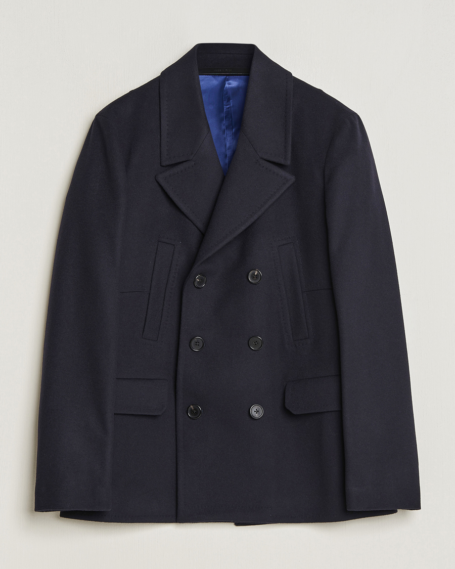 Hombres | Abrigos y chaquetas | Paul Smith | Wool/Cashmere Peacoat Navy