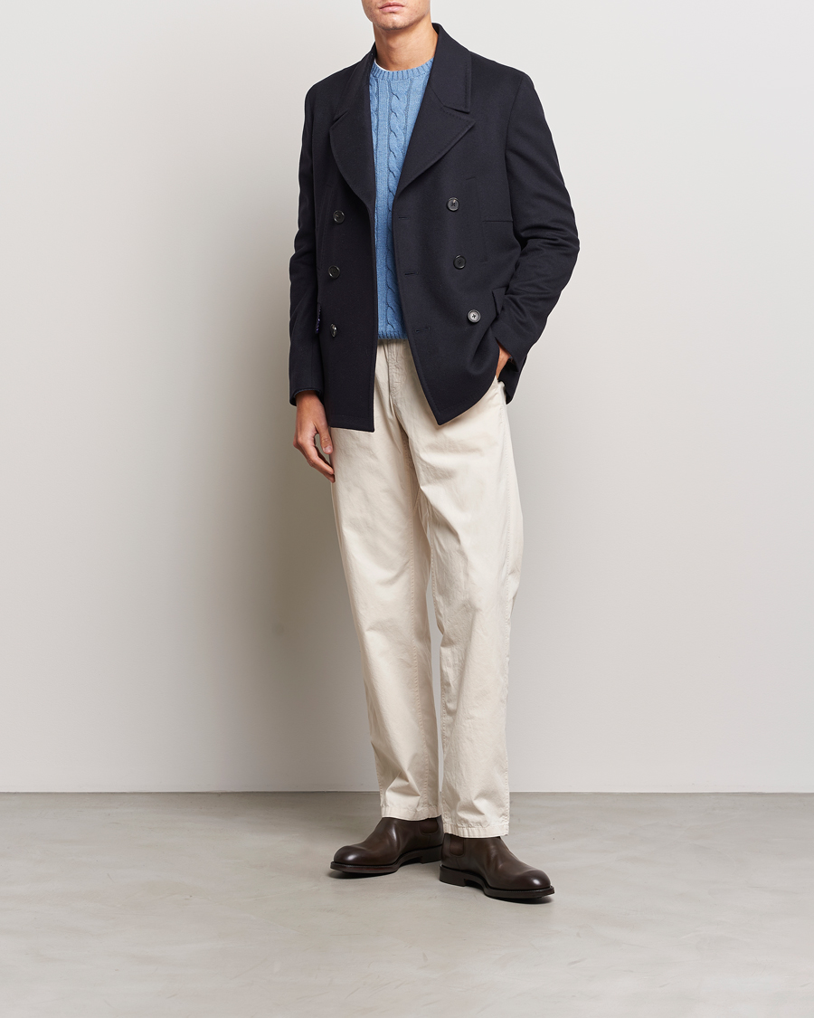 Hombres | Abrigos y chaquetas | Paul Smith | Wool/Cashmere Peacoat Navy
