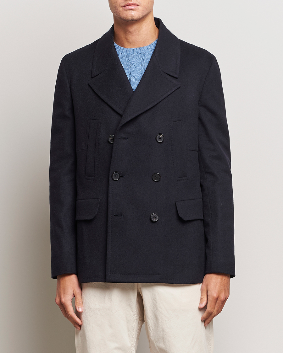 Hombres | Abrigos y chaquetas | Paul Smith | Wool/Cashmere Peacoat Navy