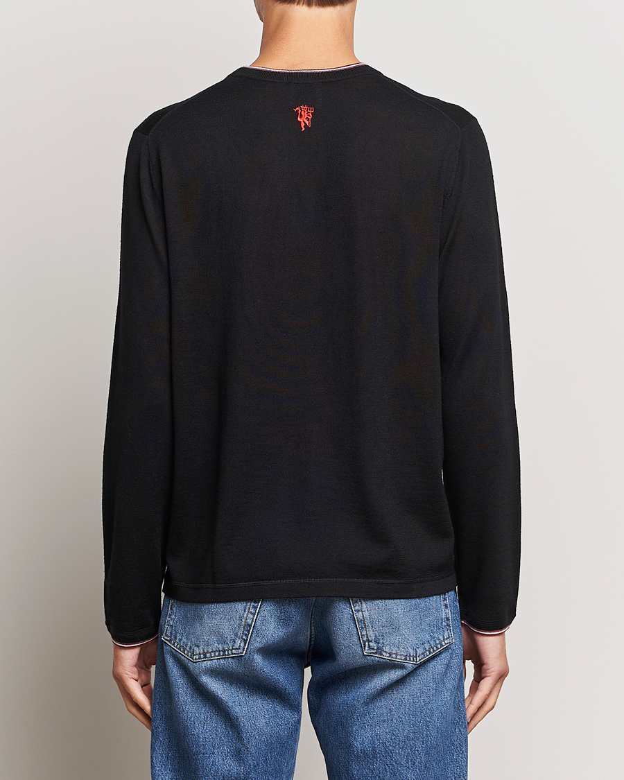 Hombres | Jerséis y prendas de punto | Paul Smith | Merino Wool Knitted Crew Neck Sweater Black