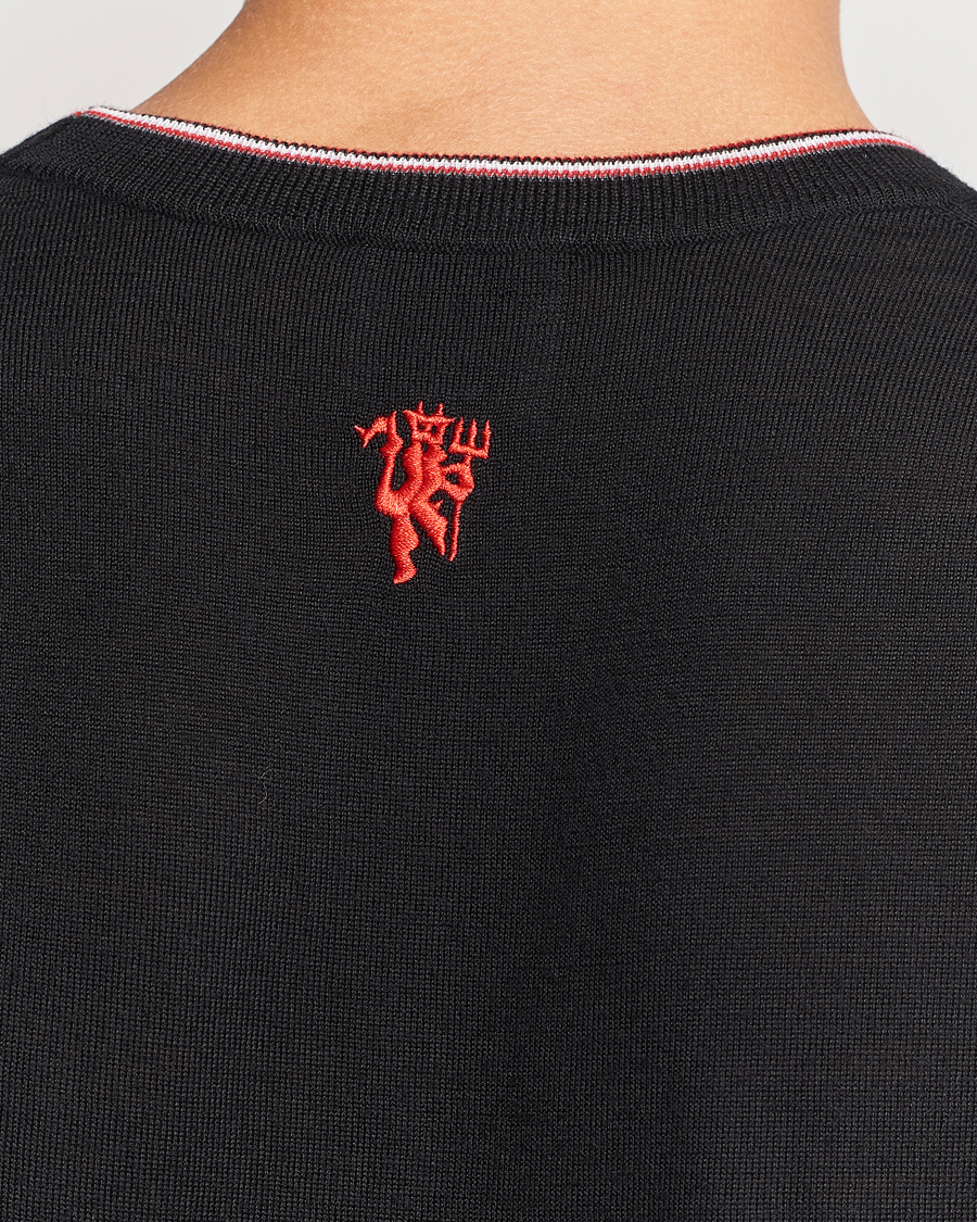 Hombres | Jerséis y prendas de punto | Paul Smith | Merino Wool Knitted Crew Neck Sweater Black