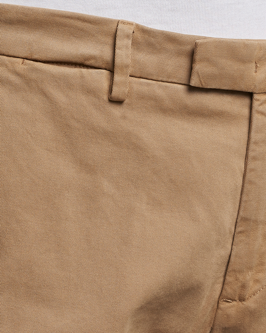 Hombres | Pantalones | Briglia 1949 | Slim Fit Cotton Stretch Chino Beige