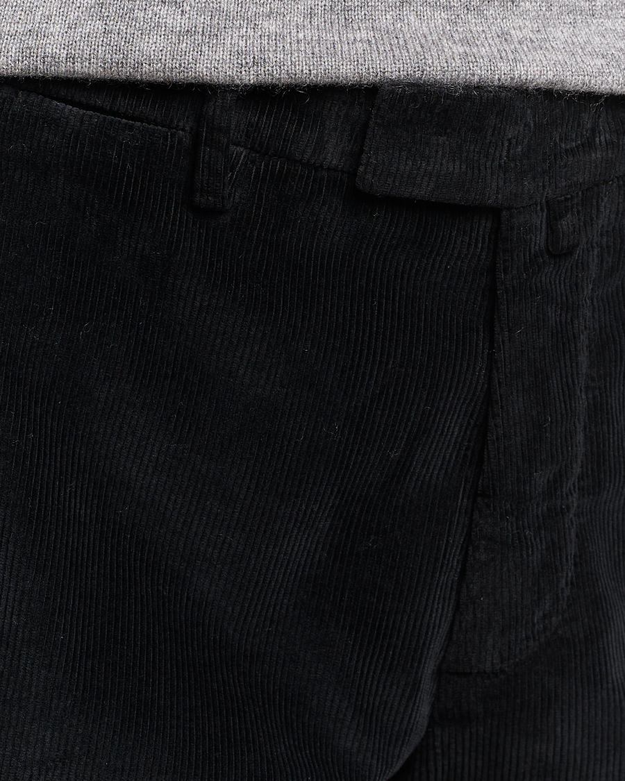 Hombres | Pantalones | Briglia 1949 | Slim Fit Corduroy Trousers Black