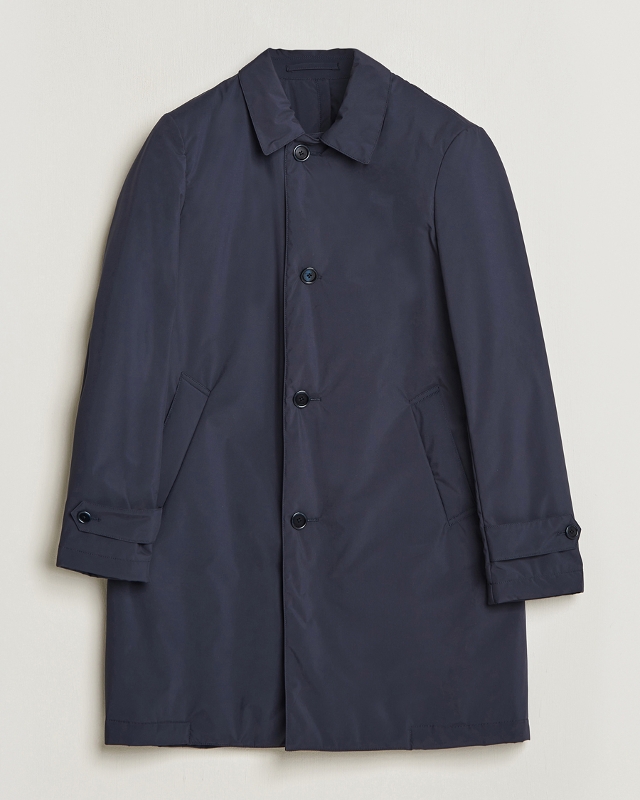 Hombres | Abrigos y chaquetas | Lardini | Packable Water Repellent Coat Navy