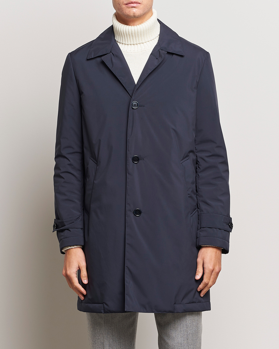 Hombres | Abrigos y chaquetas | Lardini | Packable Water Repellent Coat Navy