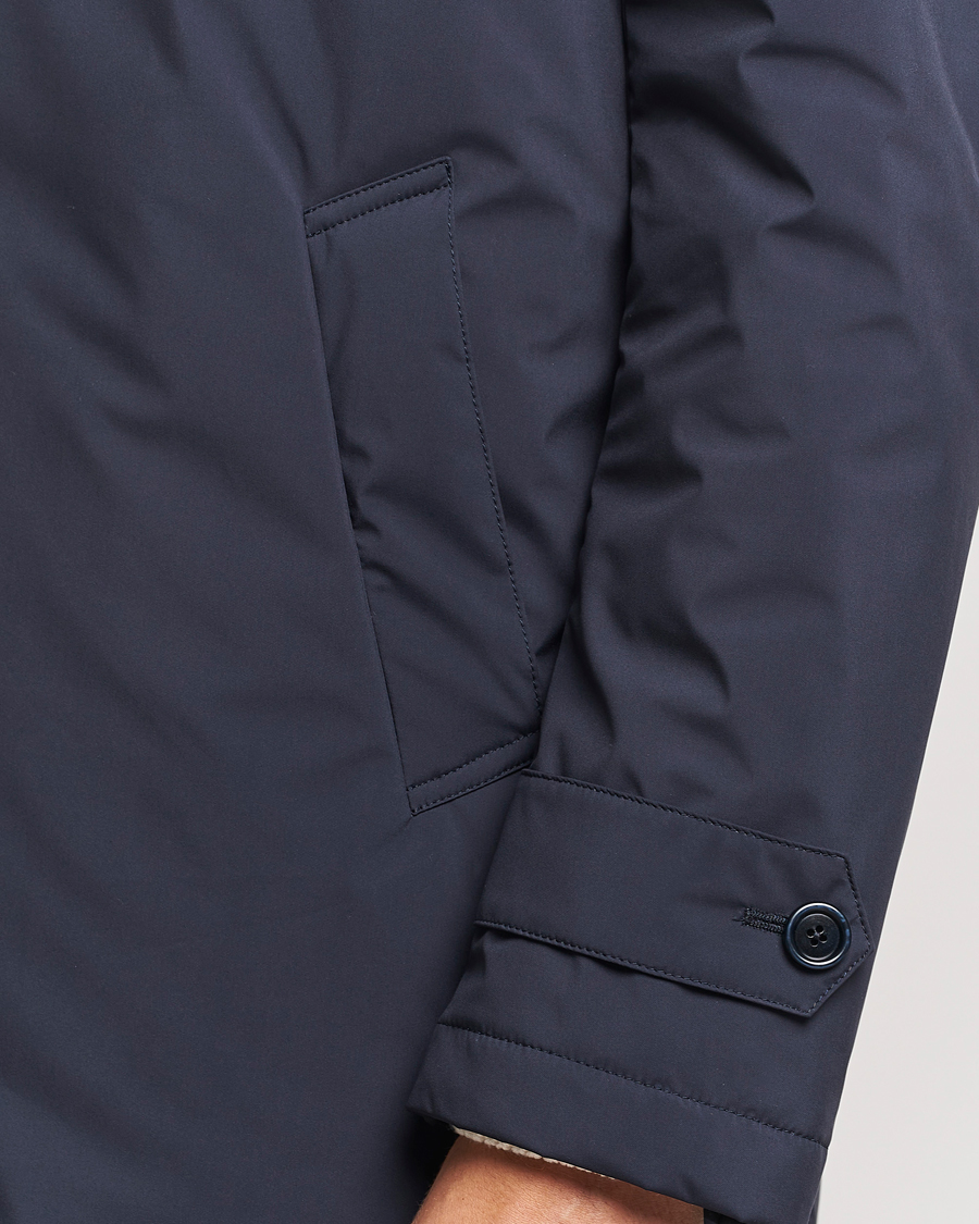 Hombres | Abrigos y chaquetas | Lardini | Packable Water Repellent Coat Navy