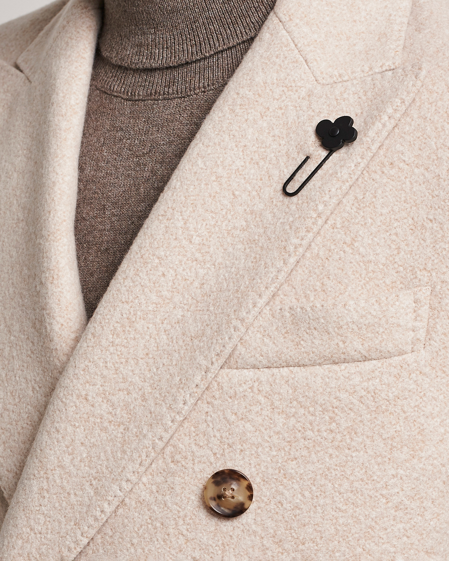 Hombres | Abrigos y chaquetas | Lardini | Wool/Silk/Cashmere Double Breasted Coat Beige