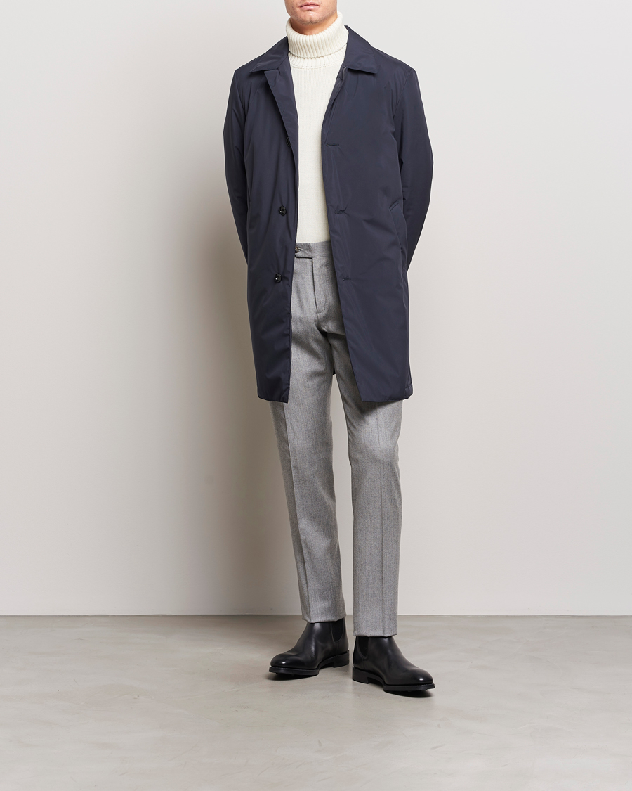Hombres | Pantalones | Lardini | Wool/Cashmere One Pleat Trousers Light Grey