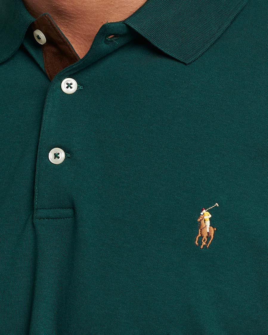 Hombres | Jerséis y prendas de punto | Polo Ralph Lauren | Luxury Pima Cotton Long Sleeve Polo Hunt Club Green