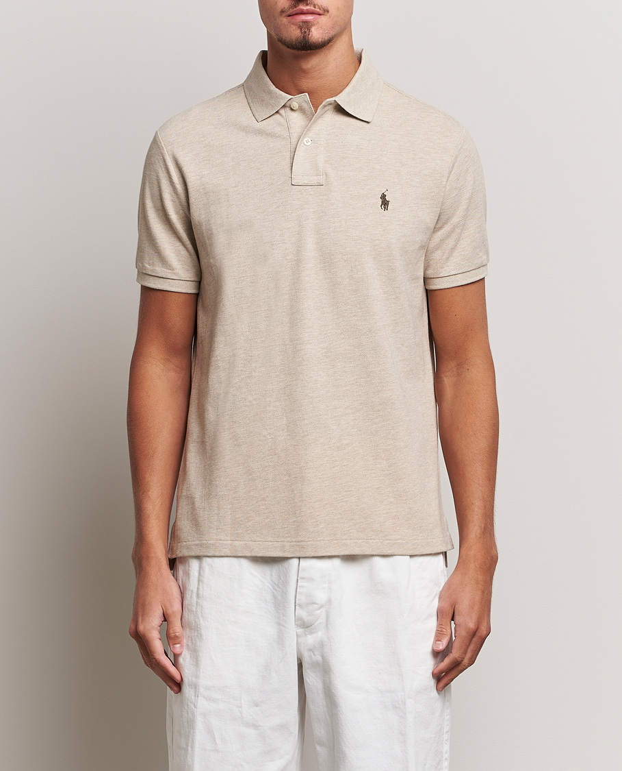 Hombres |  | Polo Ralph Lauren | Custom Slim Fit Polo Expedition Dune Heather