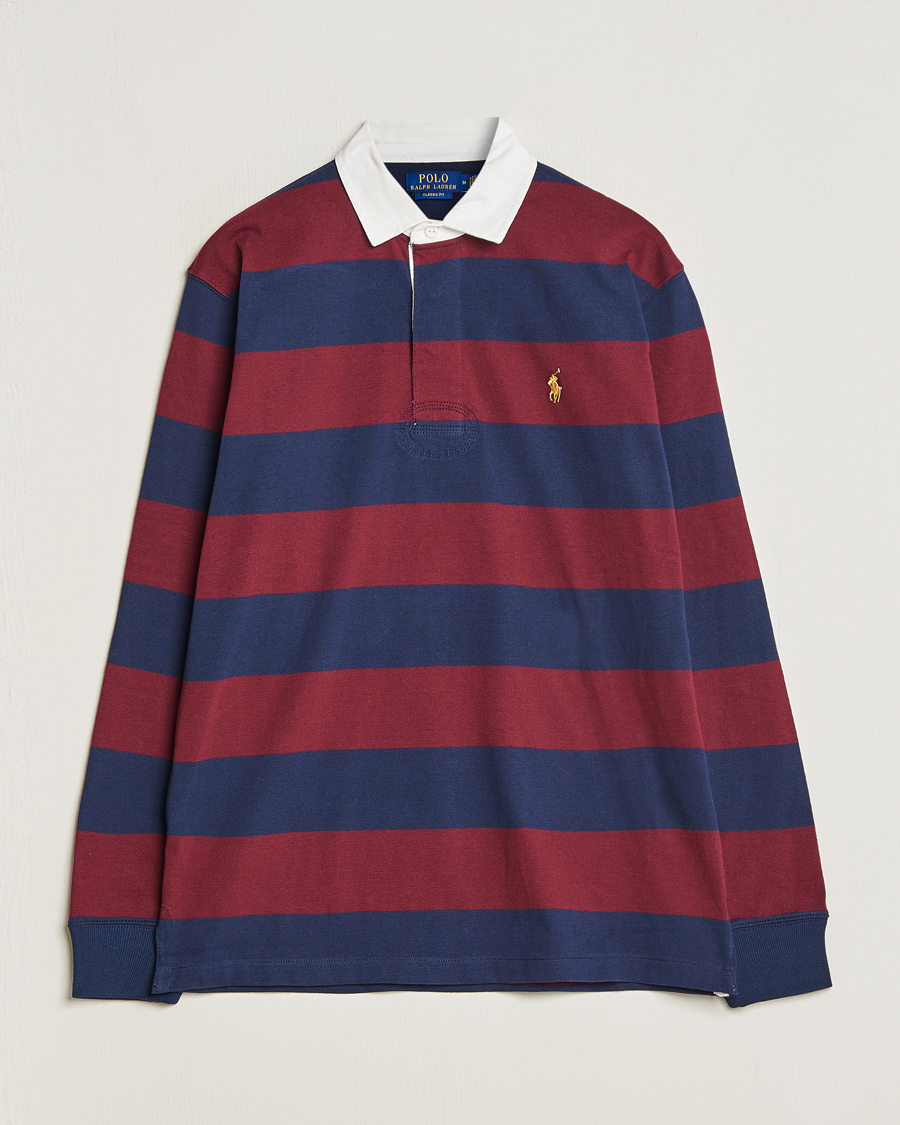 Hombres | Jerséis y prendas de punto | Polo Ralph Lauren | Jersey Striped Rugger Navy/Wine