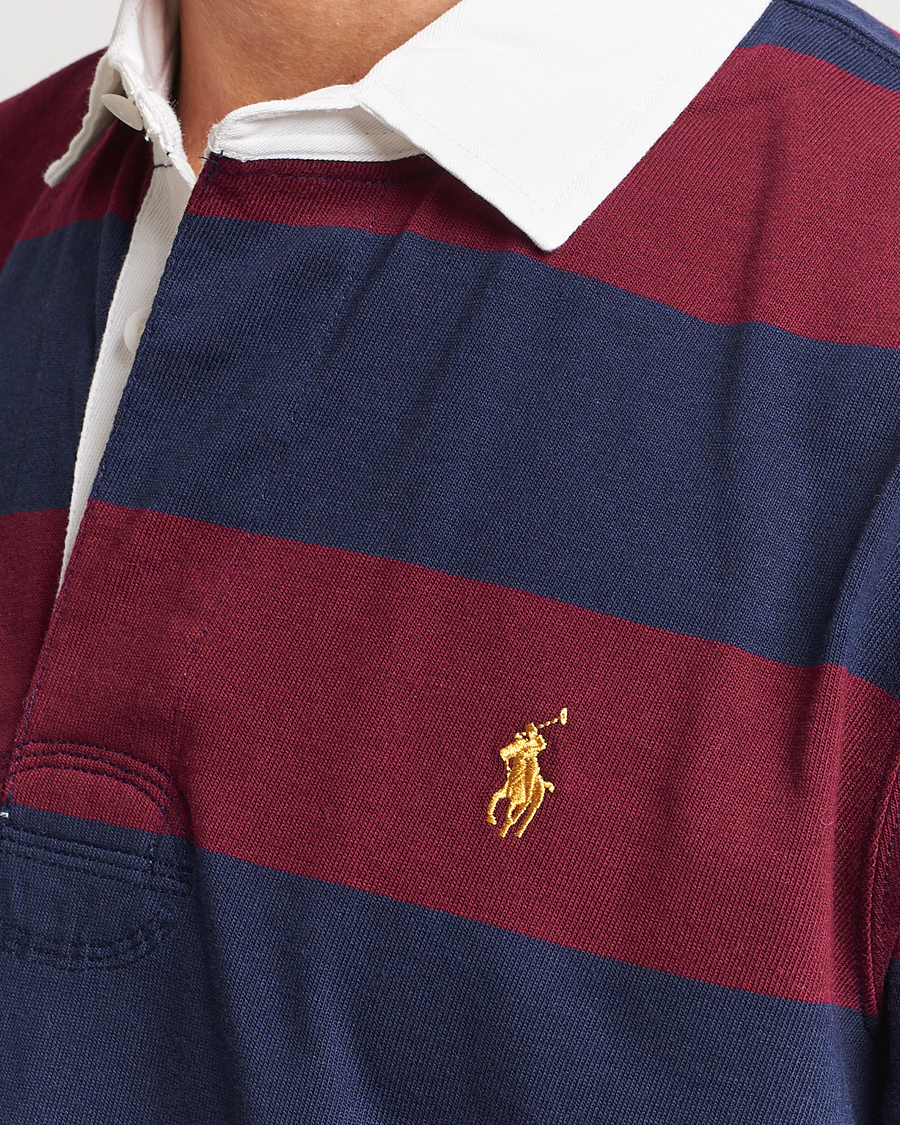 Hombres | Jerséis y prendas de punto | Polo Ralph Lauren | Jersey Striped Rugger Navy/Wine