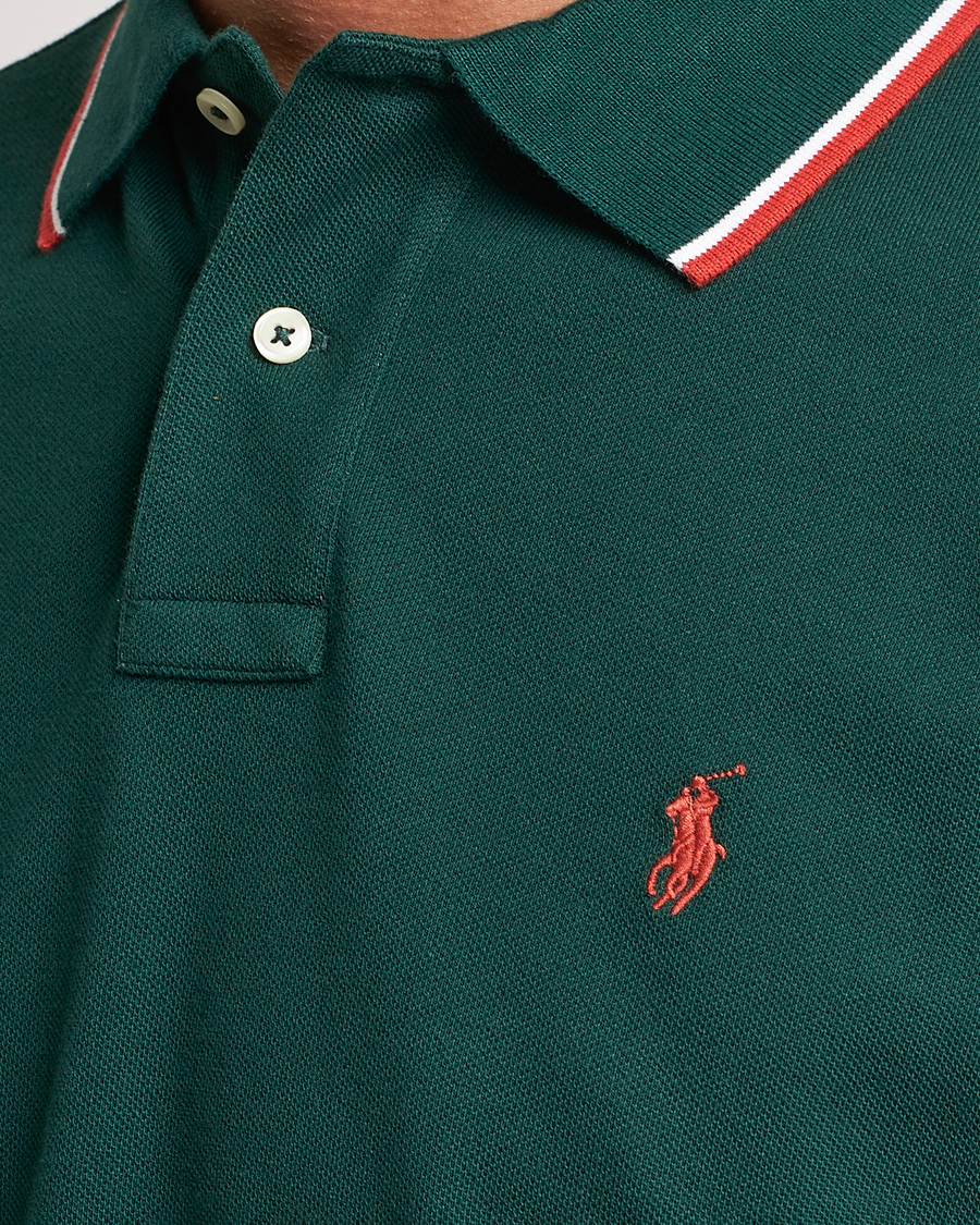 Hombres | Polos | Polo Ralph Lauren | Custom Slim Fit Piped Polo Hunt Club Green