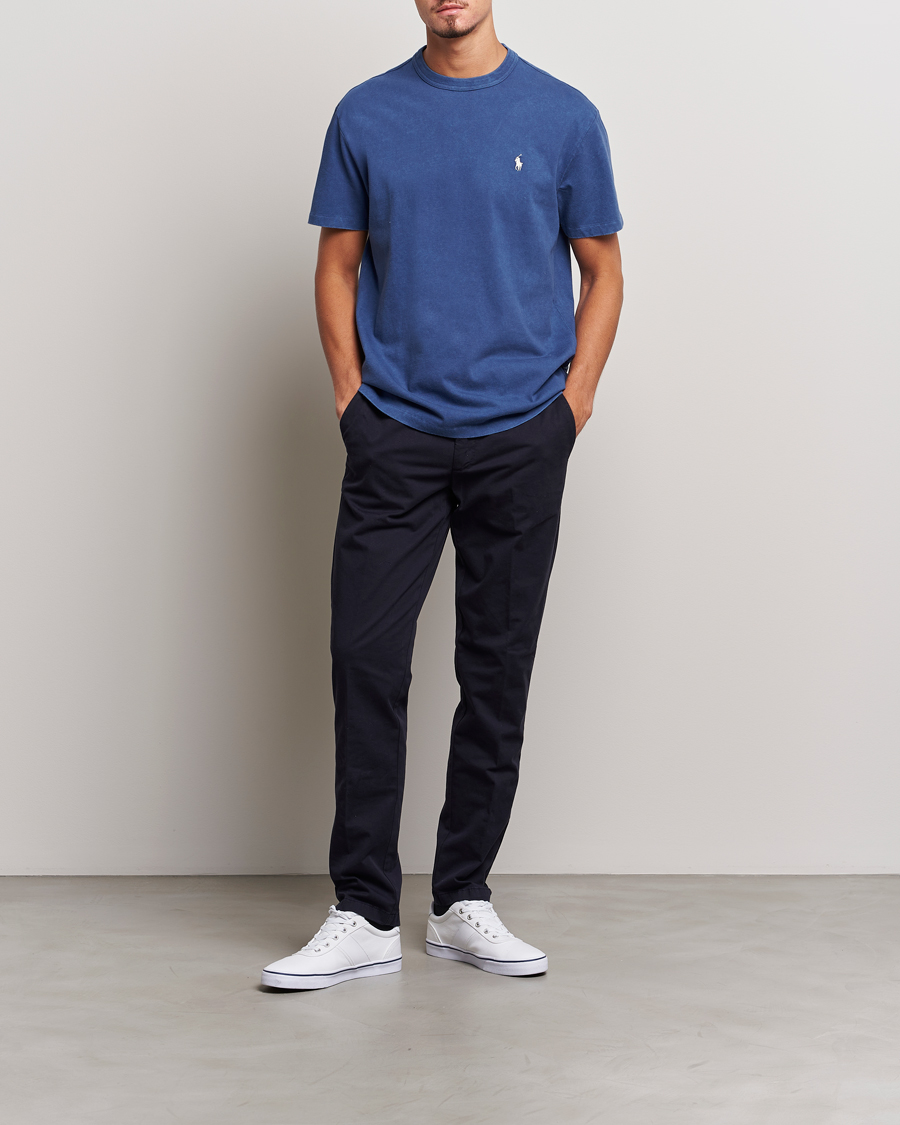 Hombres | Camisetas | Polo Ralph Lauren | Loopback Crew Neck T-Shirt Light Navy