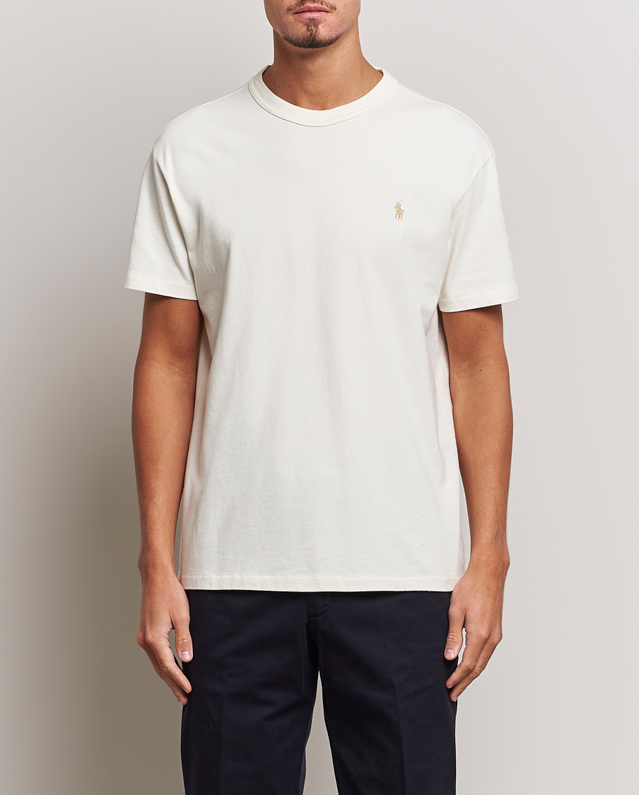 Hombres | Camisetas blancas | Polo Ralph Lauren | Loopback Crew Neck T-Shirt Clubhouse Cream