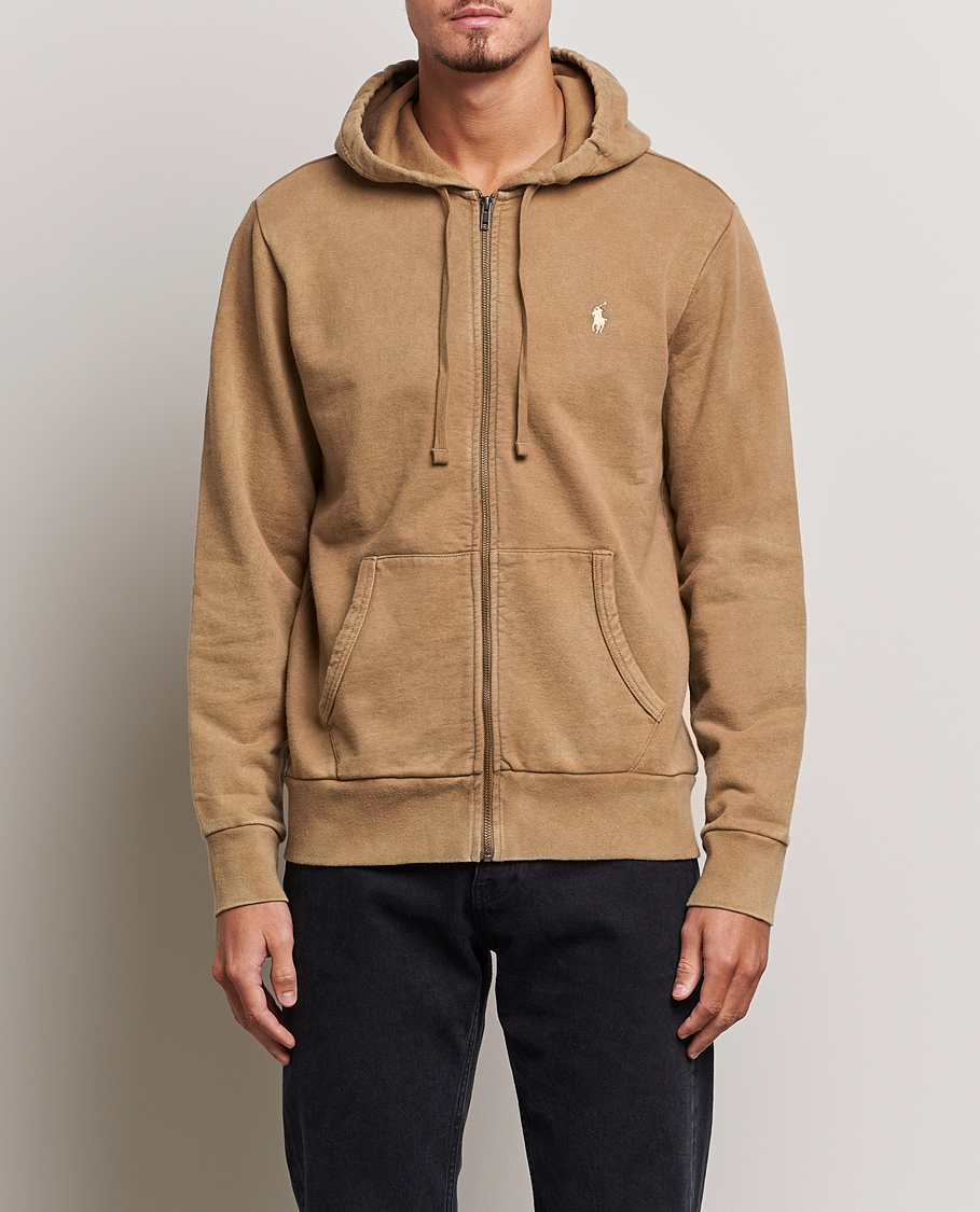 Hombres | Jerséis y prendas de punto | Polo Ralph Lauren | Loopback Full Zip Hoodie Rustic Tan