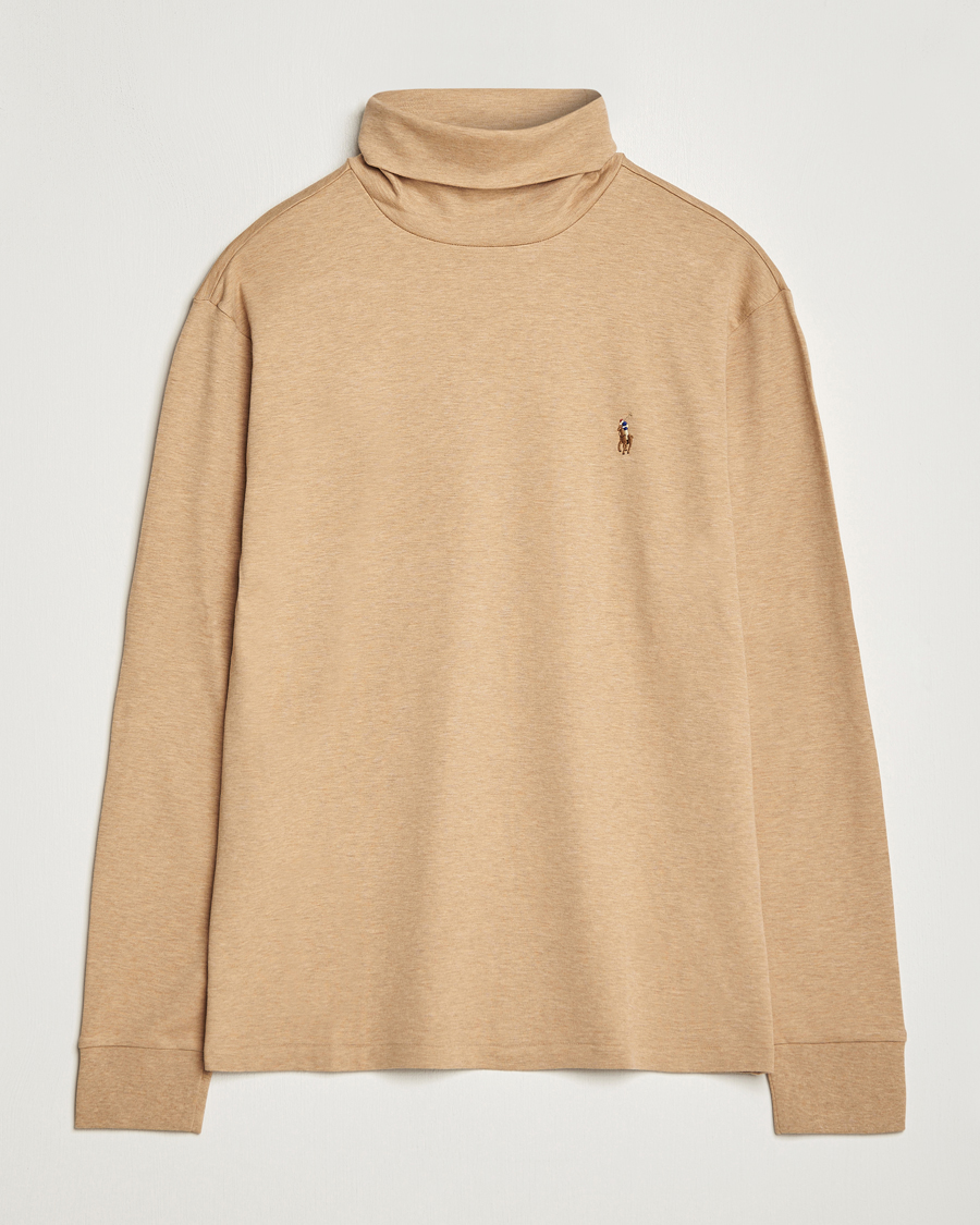 Hombres | Jerséis y prendas de punto | Polo Ralph Lauren | Luxury Pima Cotton Rollneck Camel Heather
