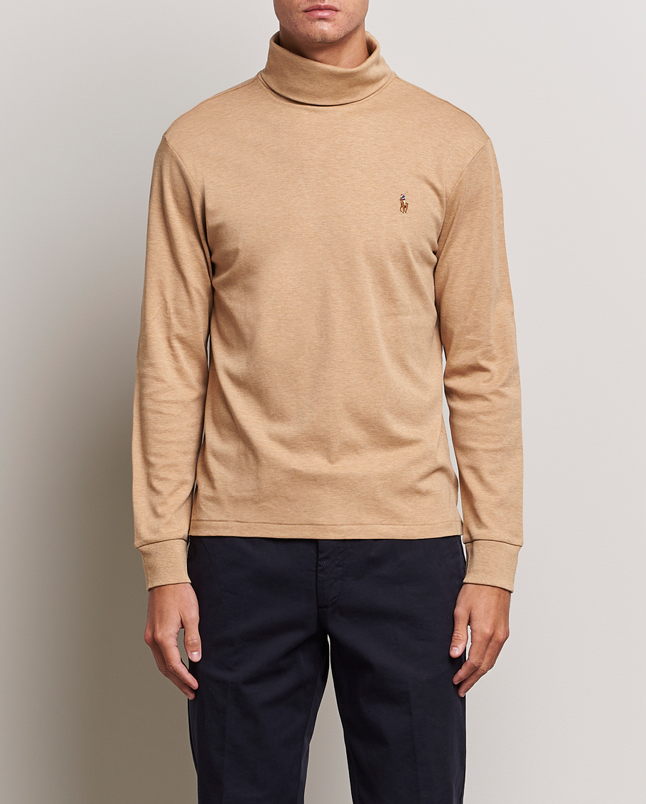 Hombres | Jerséis y prendas de punto | Polo Ralph Lauren | Luxury Pima Cotton Rollneck Camel Heather