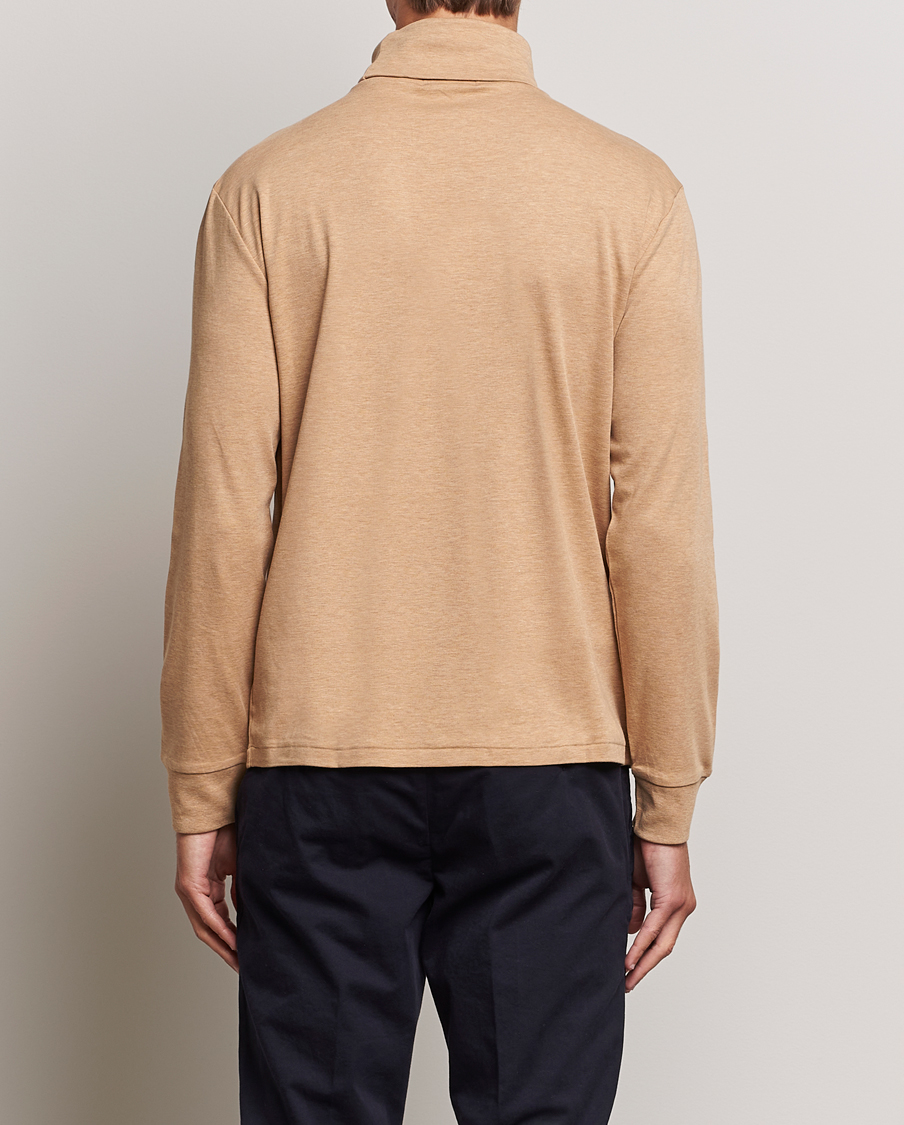 Hombres | Jerséis y prendas de punto | Polo Ralph Lauren | Luxury Pima Cotton Rollneck Camel Heather