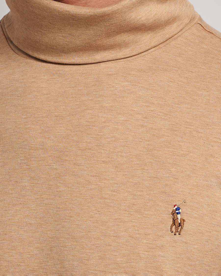 Hombres | Jerséis y prendas de punto | Polo Ralph Lauren | Luxury Pima Cotton Rollneck Camel Heather