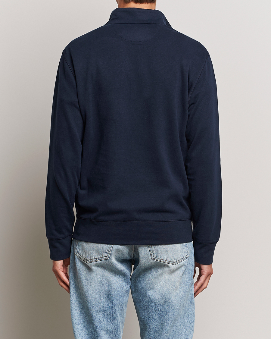 Hombres | Jerséis y prendas de punto | Polo Ralph Lauren | Double Knit Half-Zip Sweater Aviator Navy