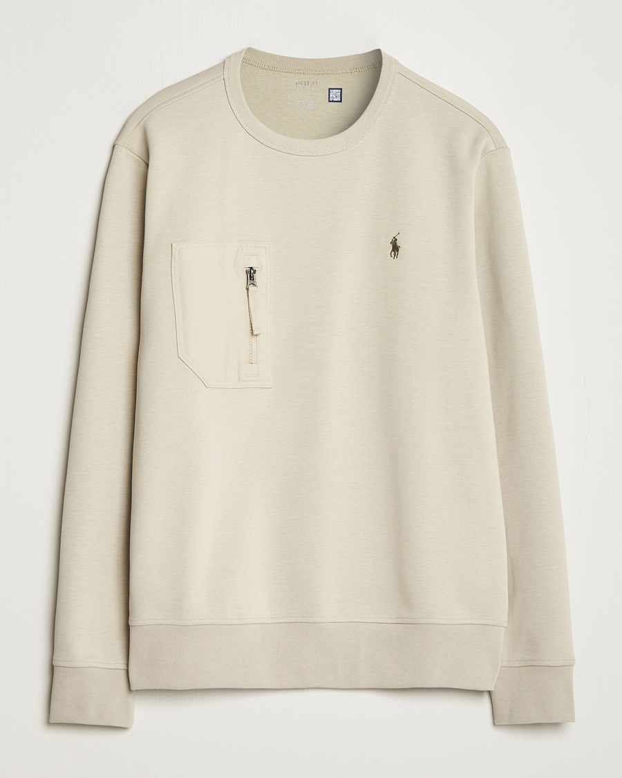 Hombres | Jerséis y prendas de punto | Polo Ralph Lauren | Double Knit Pocket Sweatshirt Classic Stone
