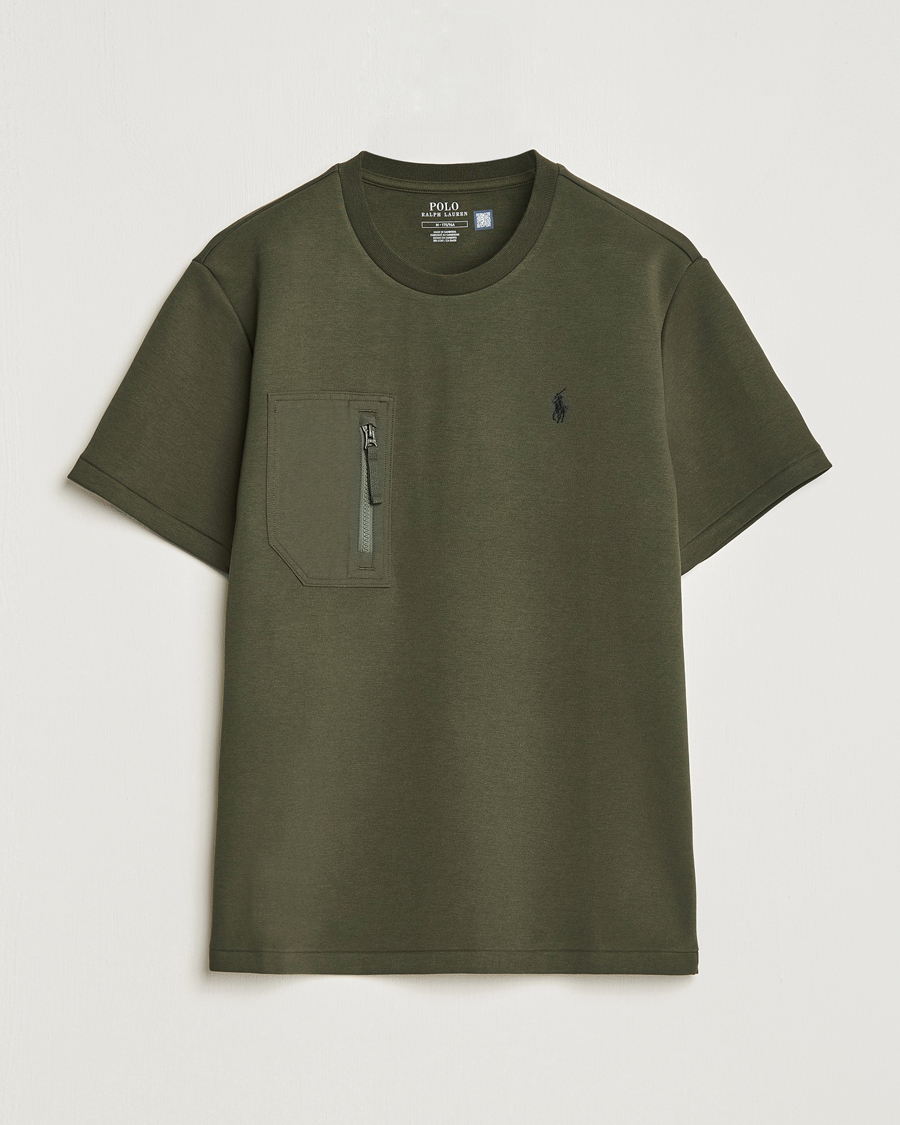 Hombres | Camisetas | Polo Ralph Lauren | Double Knit Pocket T-Shirt Company Olive