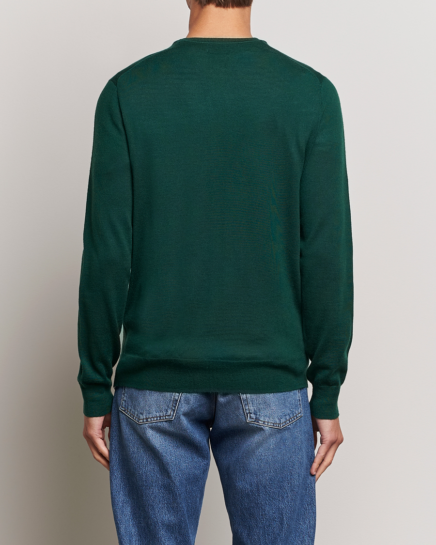 Hombres | Jerséis y prendas de punto | Polo Ralph Lauren | Merino Crew Neck Pullover Hunt Club Green