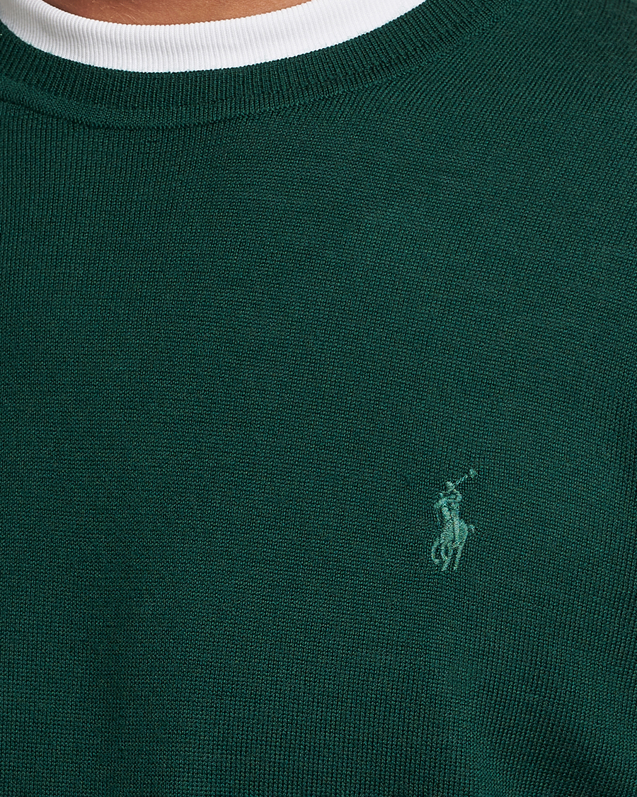Hombres | Jerséis y prendas de punto | Polo Ralph Lauren | Merino Crew Neck Pullover Hunt Club Green