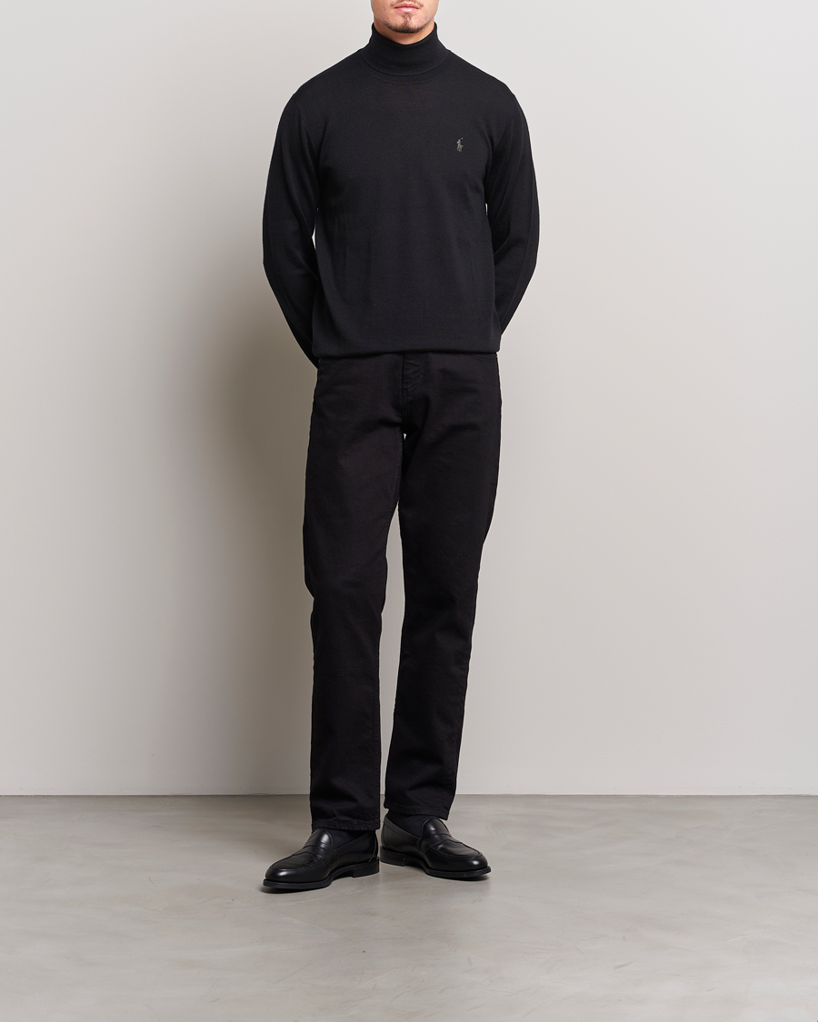 Hombres | Jerséis y prendas de punto | Polo Ralph Lauren | Merino Knitted Rollneck Black