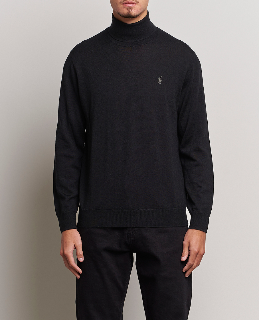 Hombres | Jerséis y prendas de punto | Polo Ralph Lauren | Merino Knitted Rollneck Black