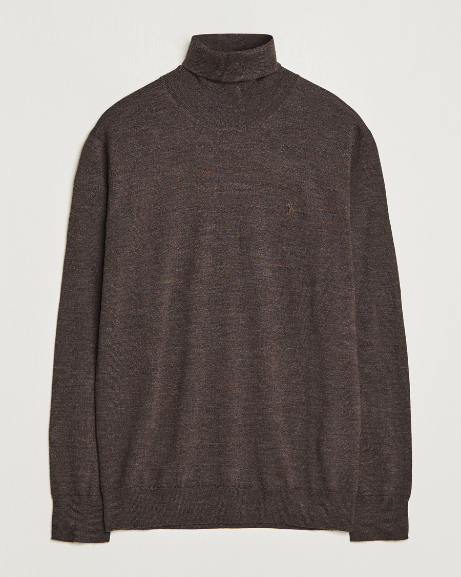 Hombres | Jerséis y prendas de punto | Polo Ralph Lauren | Merino Knitted Rollneck Brown Heather