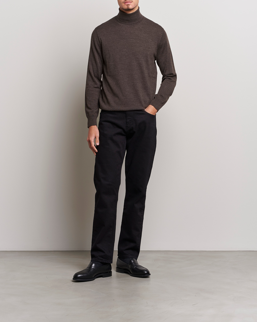 Hombres | Jerséis y prendas de punto | Polo Ralph Lauren | Merino Knitted Rollneck Brown Heather