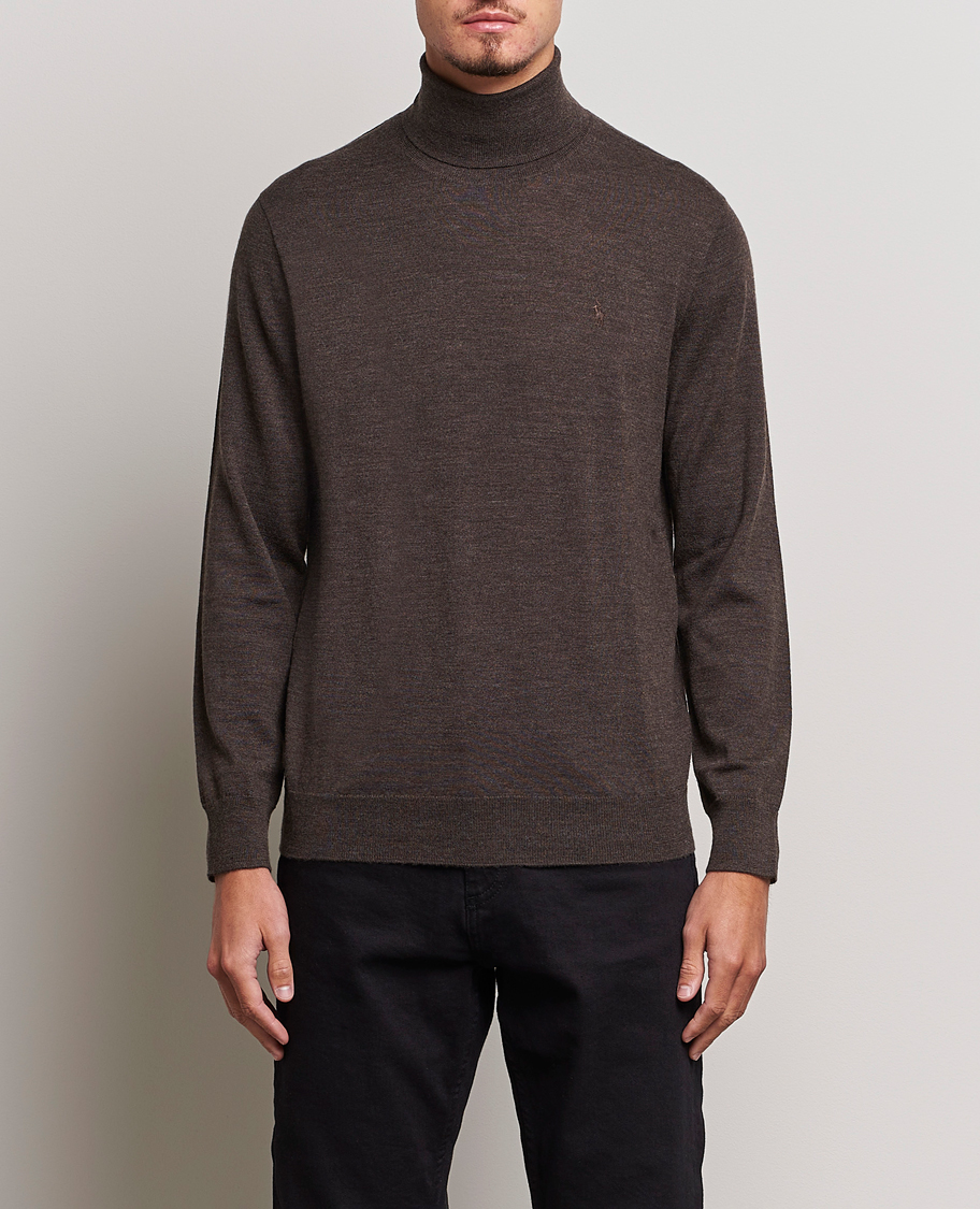 Hombres | Jerséis y prendas de punto | Polo Ralph Lauren | Merino Knitted Rollneck Brown Heather