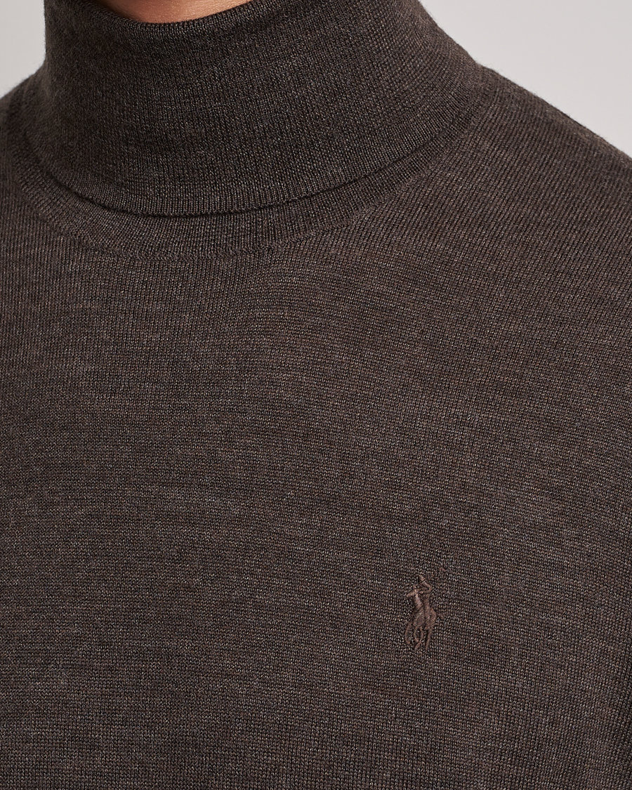 Hombres | Jerséis y prendas de punto | Polo Ralph Lauren | Merino Knitted Rollneck Brown Heather
