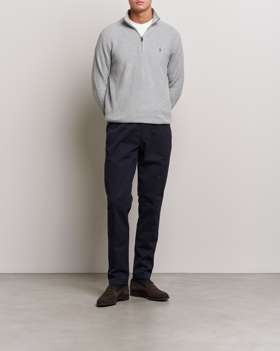 Hombres | Jerséis y prendas de punto | Polo Ralph Lauren | Textured Half Zip Andover Heather