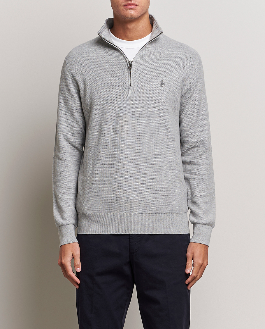Hombres | Jerséis y prendas de punto | Polo Ralph Lauren | Textured Half Zip Andover Heather