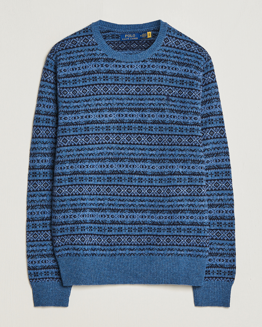 Hombres | Jerséis y prendas de punto | Polo Ralph Lauren | Wool/Cashmere Fairisle Sweater Navy